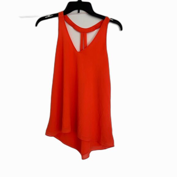 Naked Zebra Orange Tank top Blouse Size small New - Picture 1 of 4